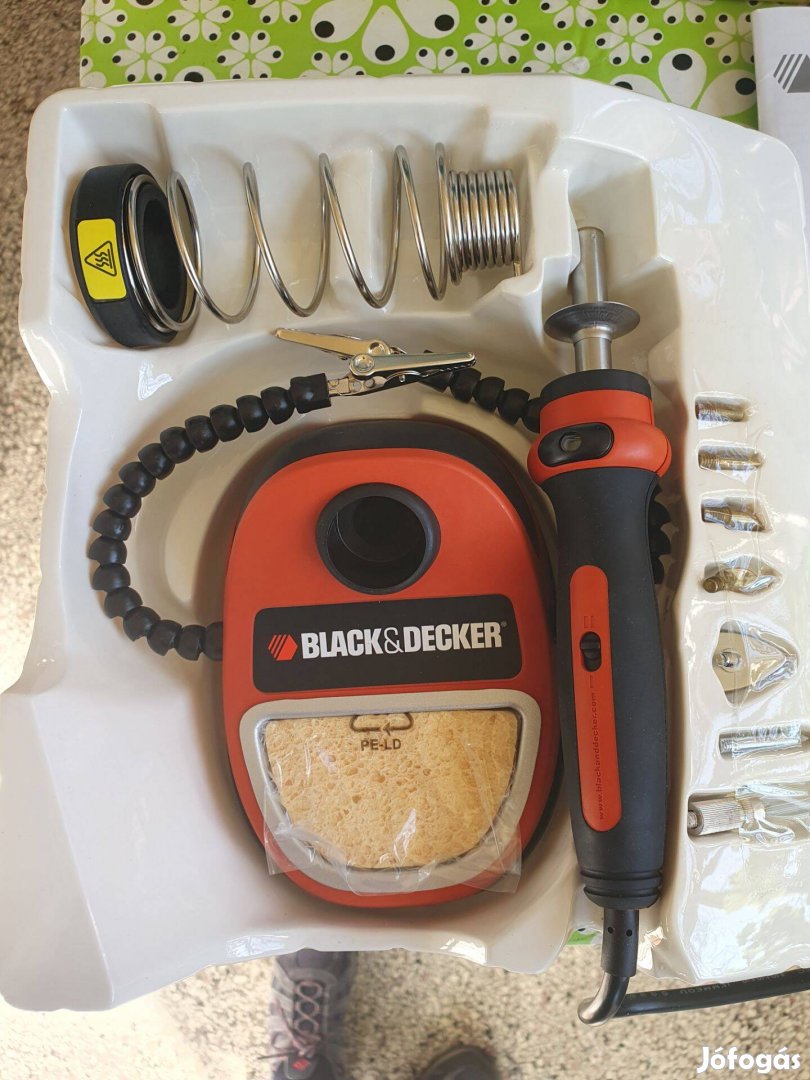 Black&Decker forrasztópáka készlettel, újszerű