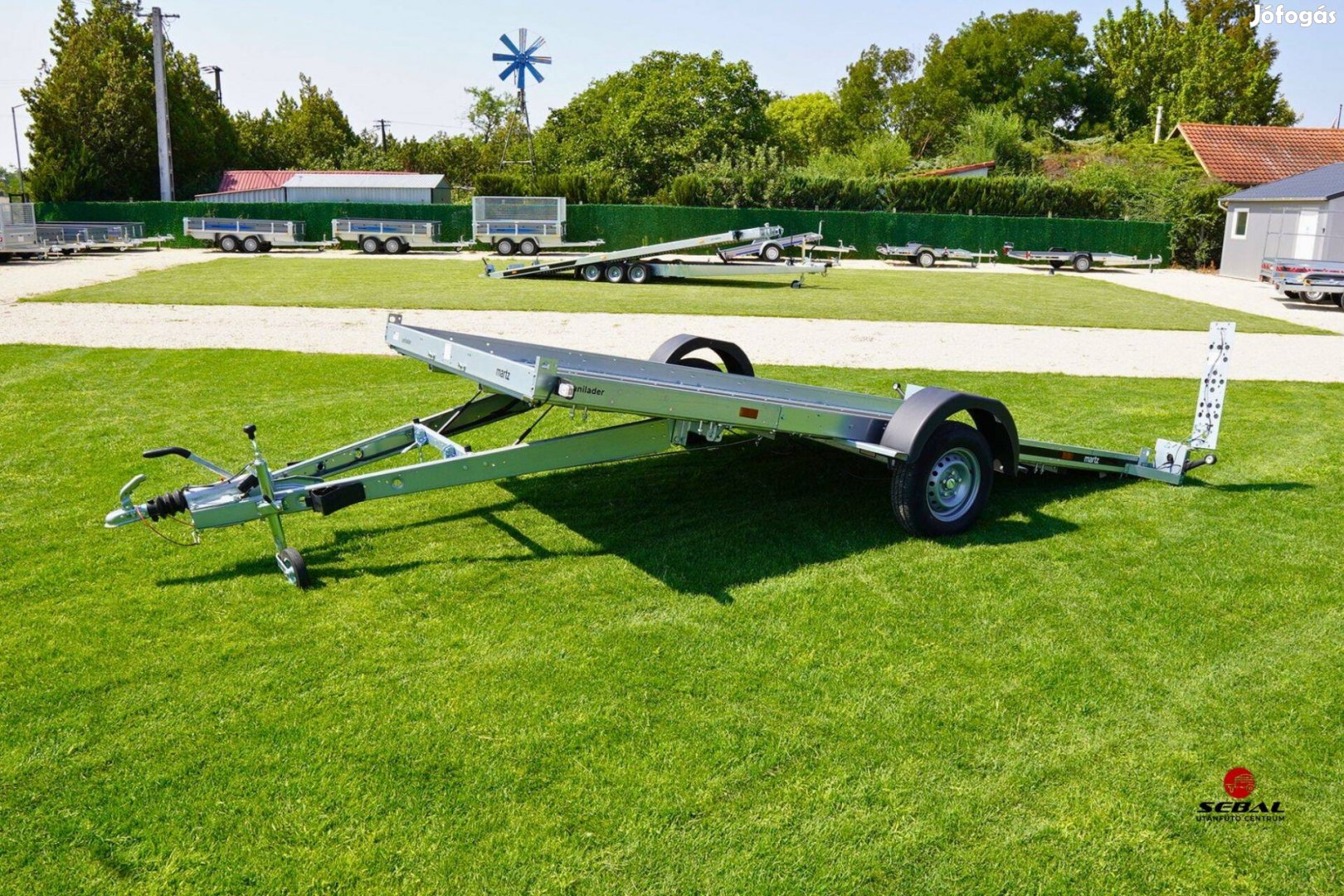 Black Friday! Füzesabonyban új 4m-es billenős utánfutó rendszámmal