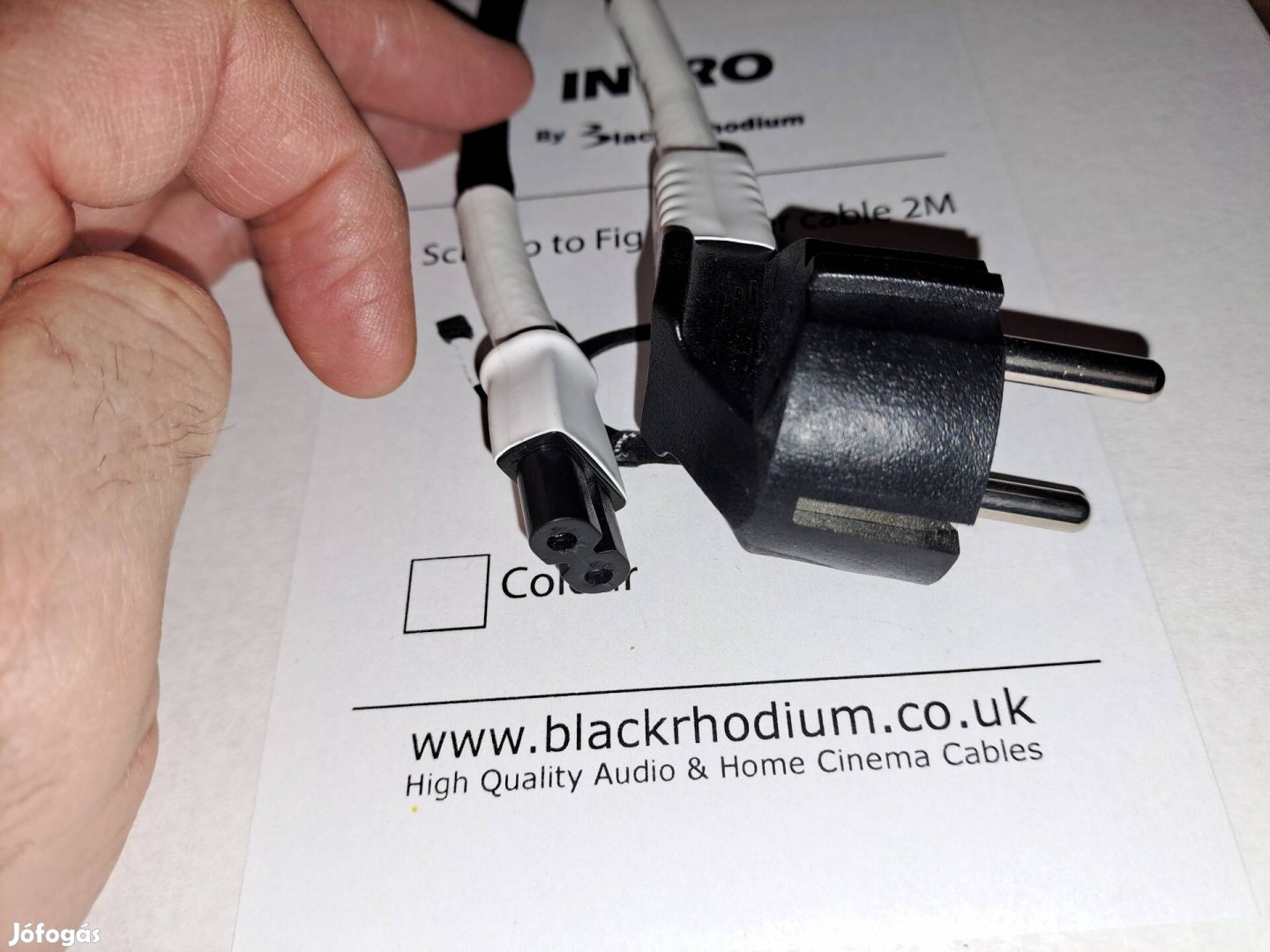 Black Rhodium intro tápkábel borotva ,piskóta csatival!