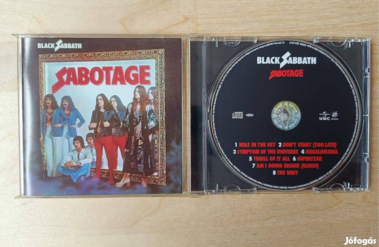 Black Sabbath Sabotage Japán SHM cd