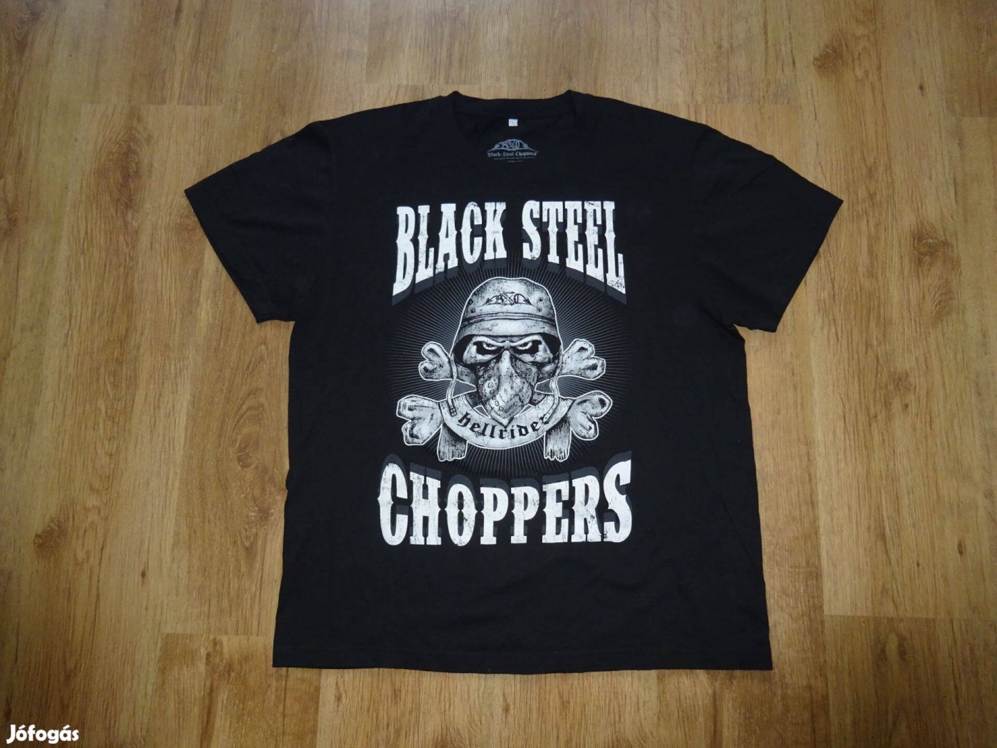 Black Steel chopper motoros póló , chopperos , L es
