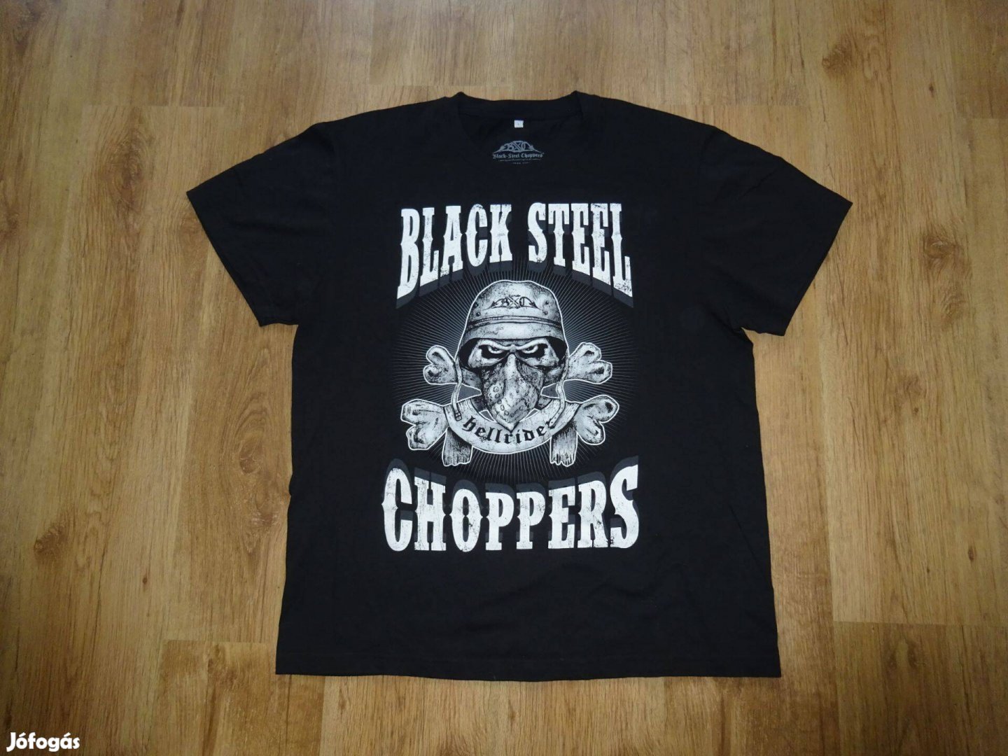 Black Steel chopper motoros póló - chopperos felső - L es