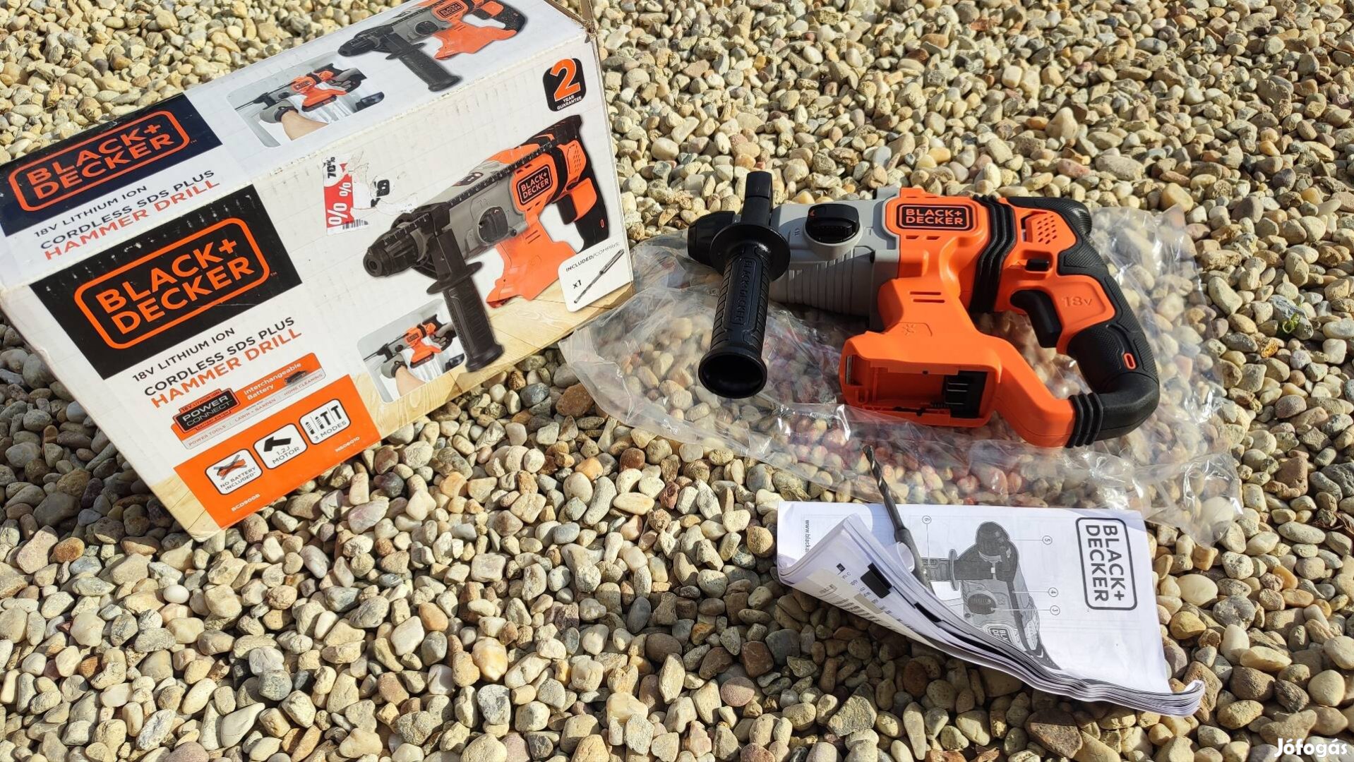 Black& Decker akkumulátoros ütvefúró, fúrógép, véső 