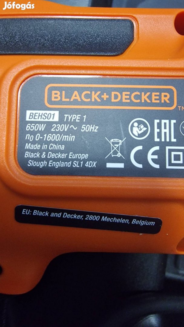 Black Decker 650w Fúrókalapács Új, egyszer sem használt