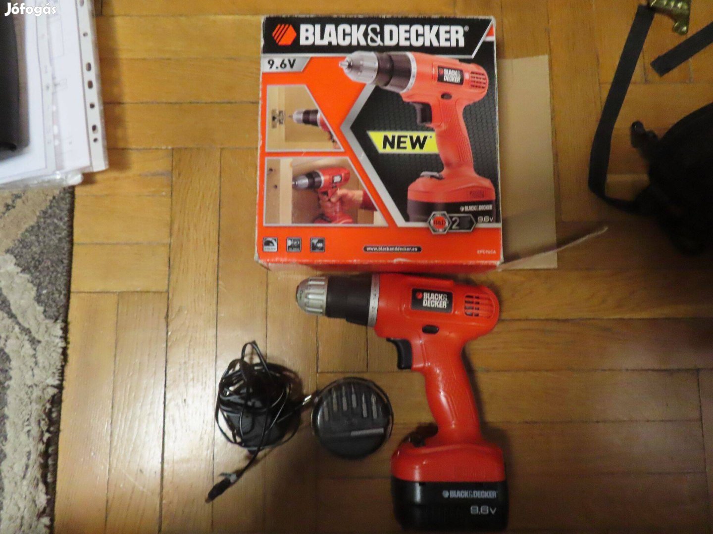 Black & Decker 9.6 V fúró csavarozó