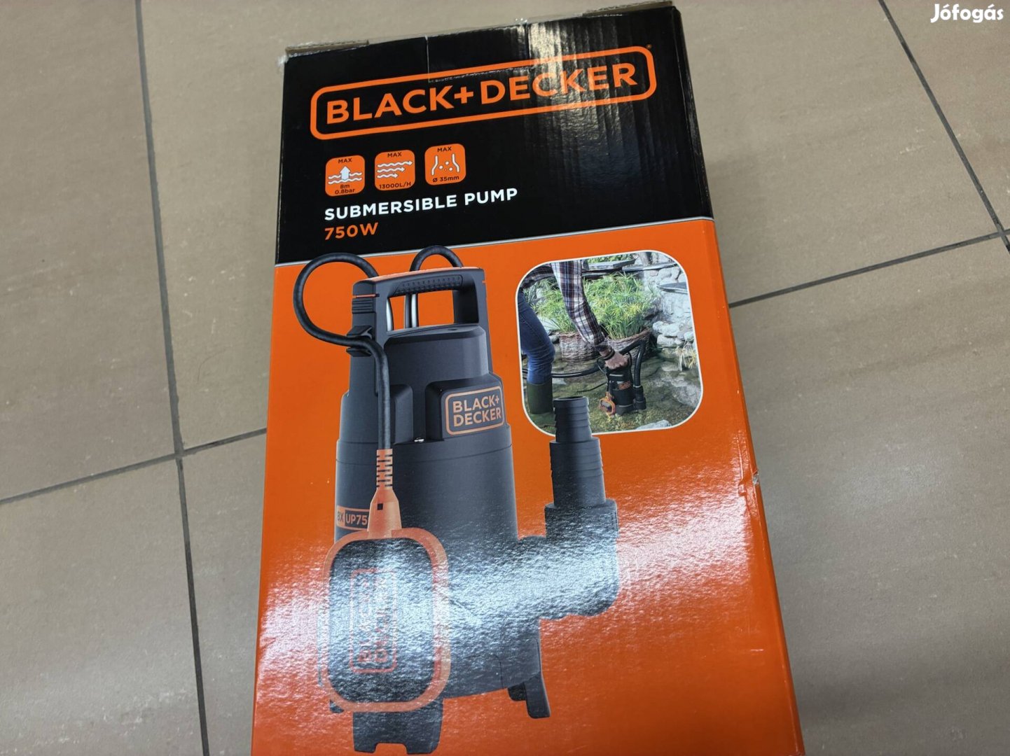 Black & Decker búvászivattyú, 770W, 13000 liter/óra