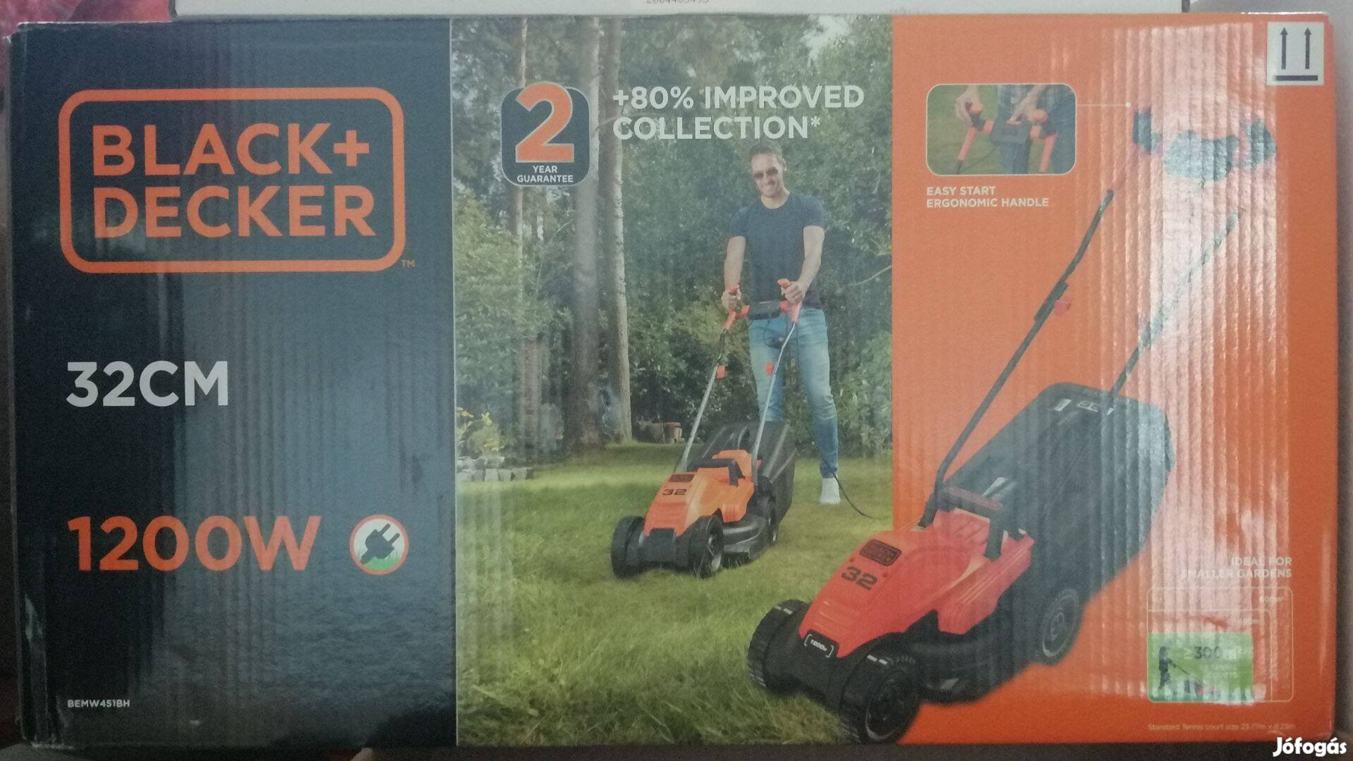 Black & Decker elektromos fűnyíró (1200W), hibátlan