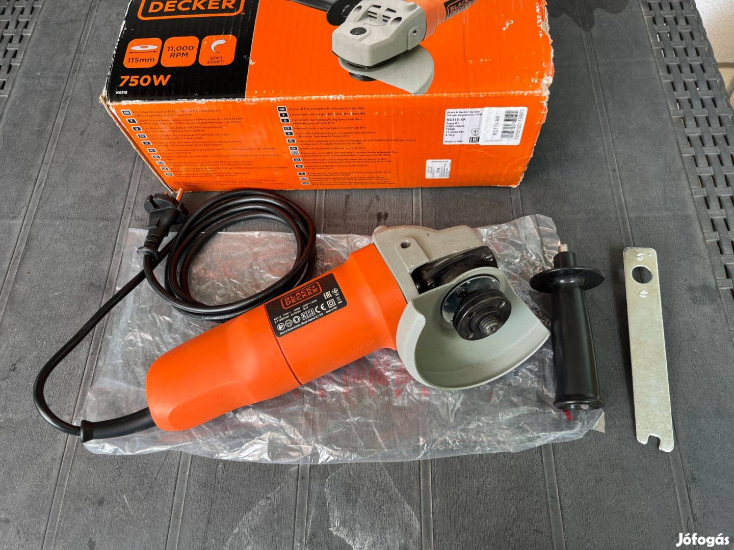 Black & Decker kg115-xk sarokcsiszoló 750W