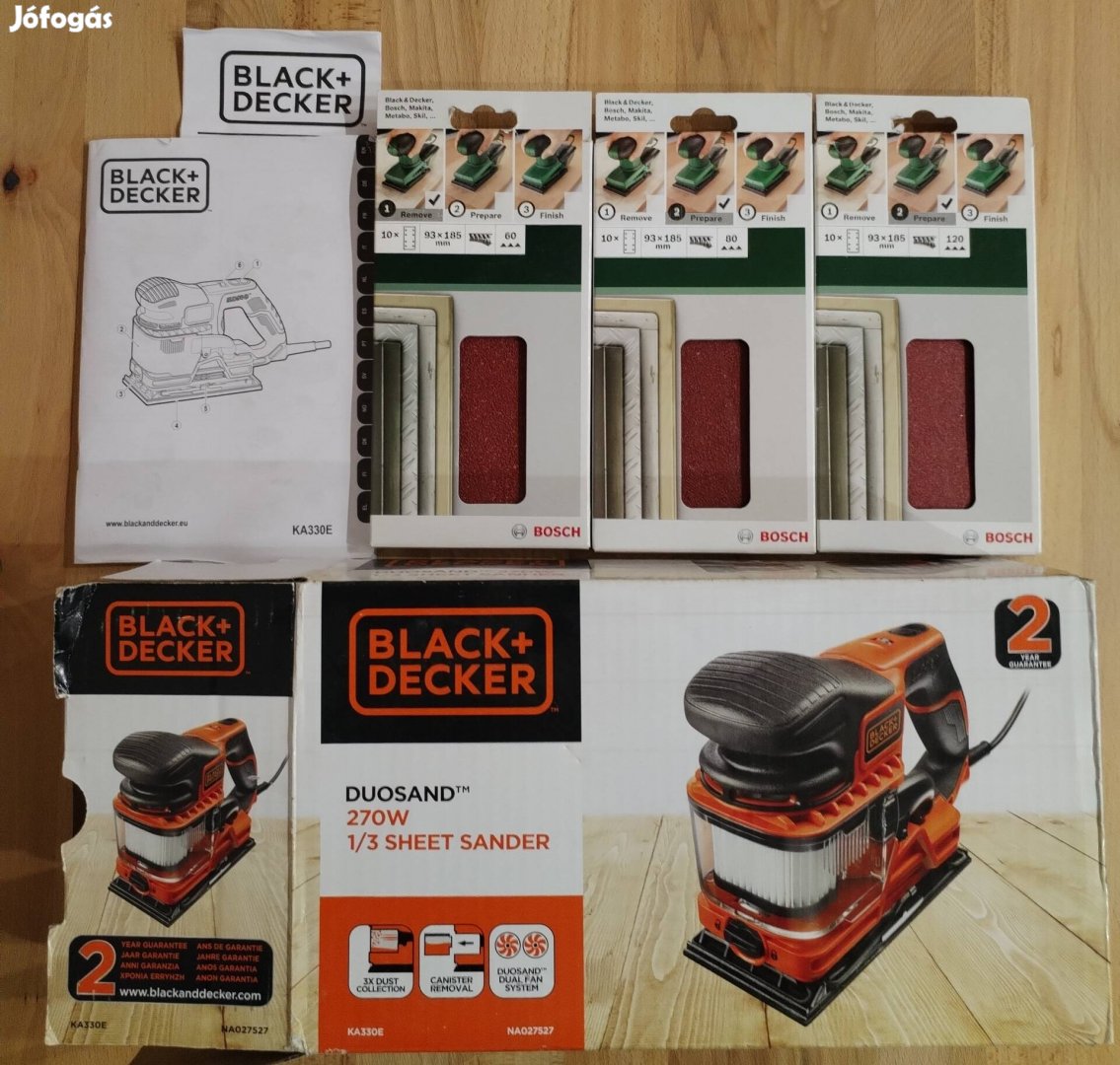 Black & decker vibrációs csiszoló