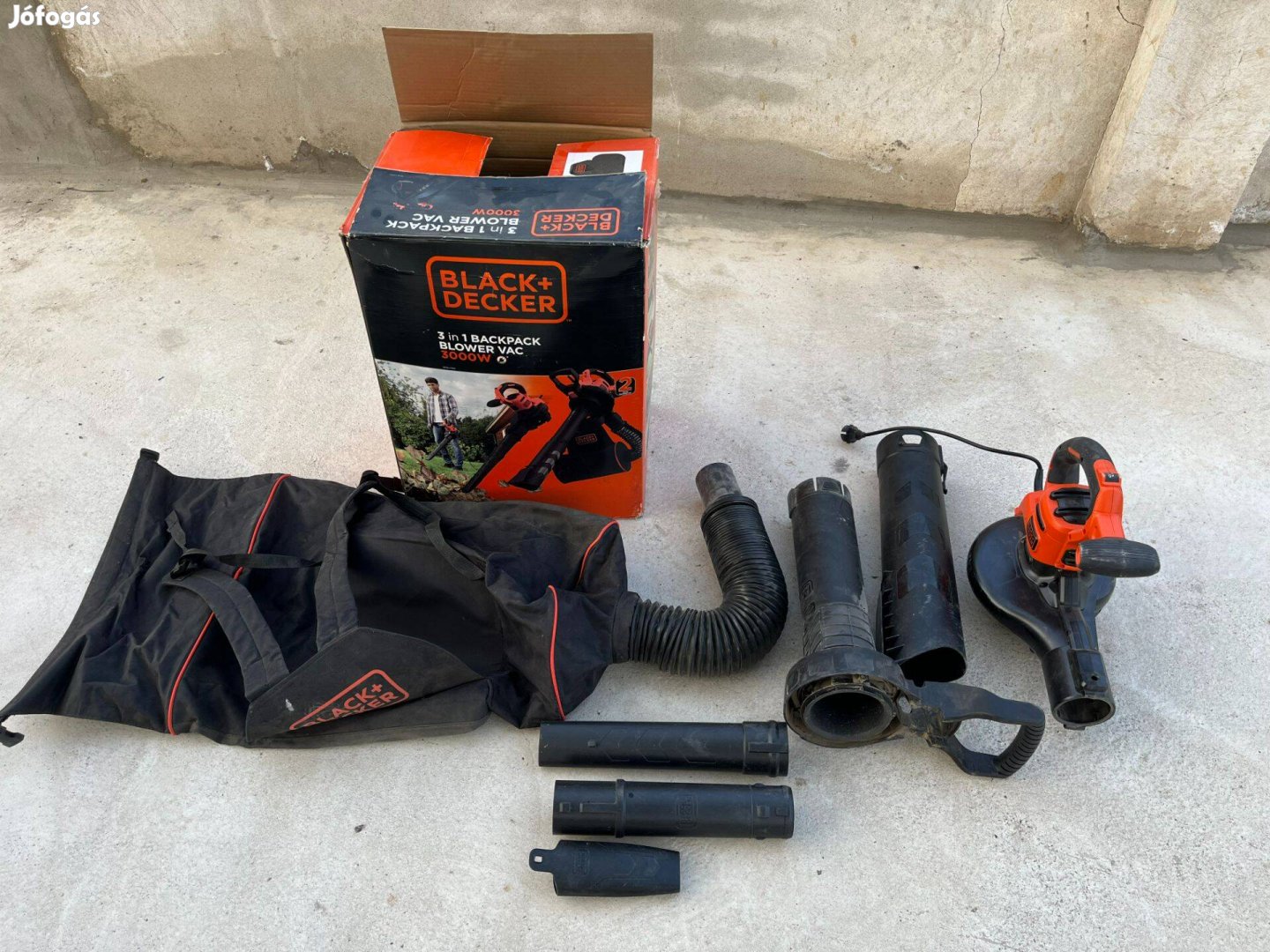 Black and Decker Beblv300 lombfúvó, lombszívó