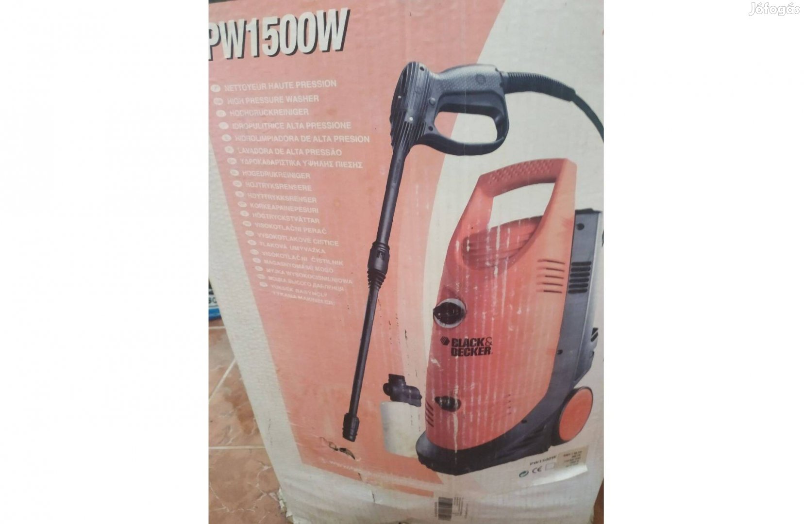 Black and Decker PW1500W sterimob nagynyomású mosó