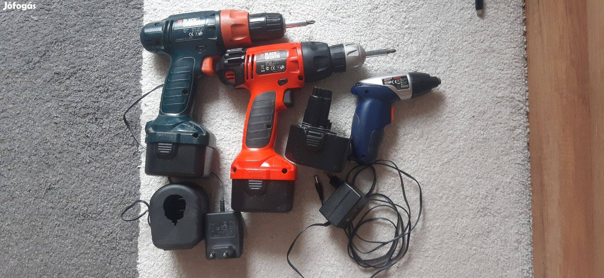 Black and Decker akkus csavarbehajtók