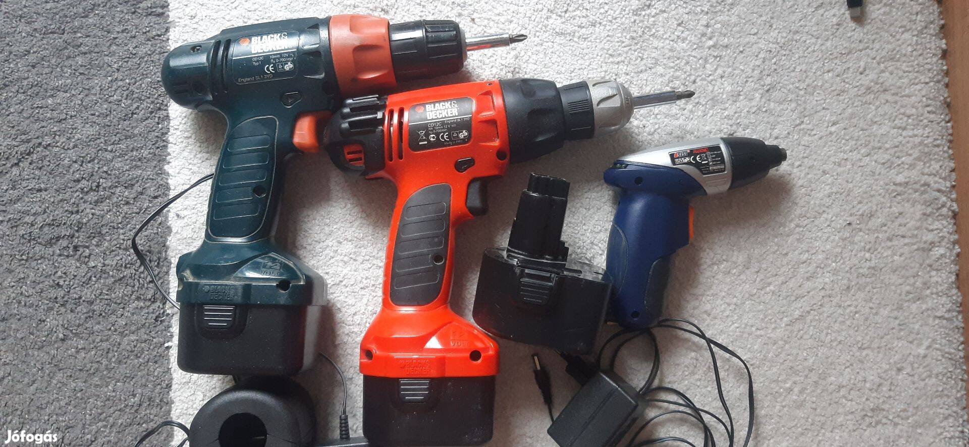 Black and Decker akkus csavarbehajtók