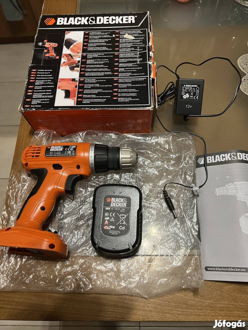 Black and Decker akkus fúró, csavarbehajtó