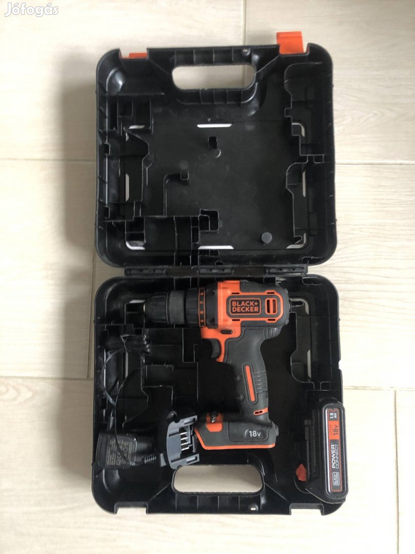 Black and Decker akkus fúró-csavarozó kofferral