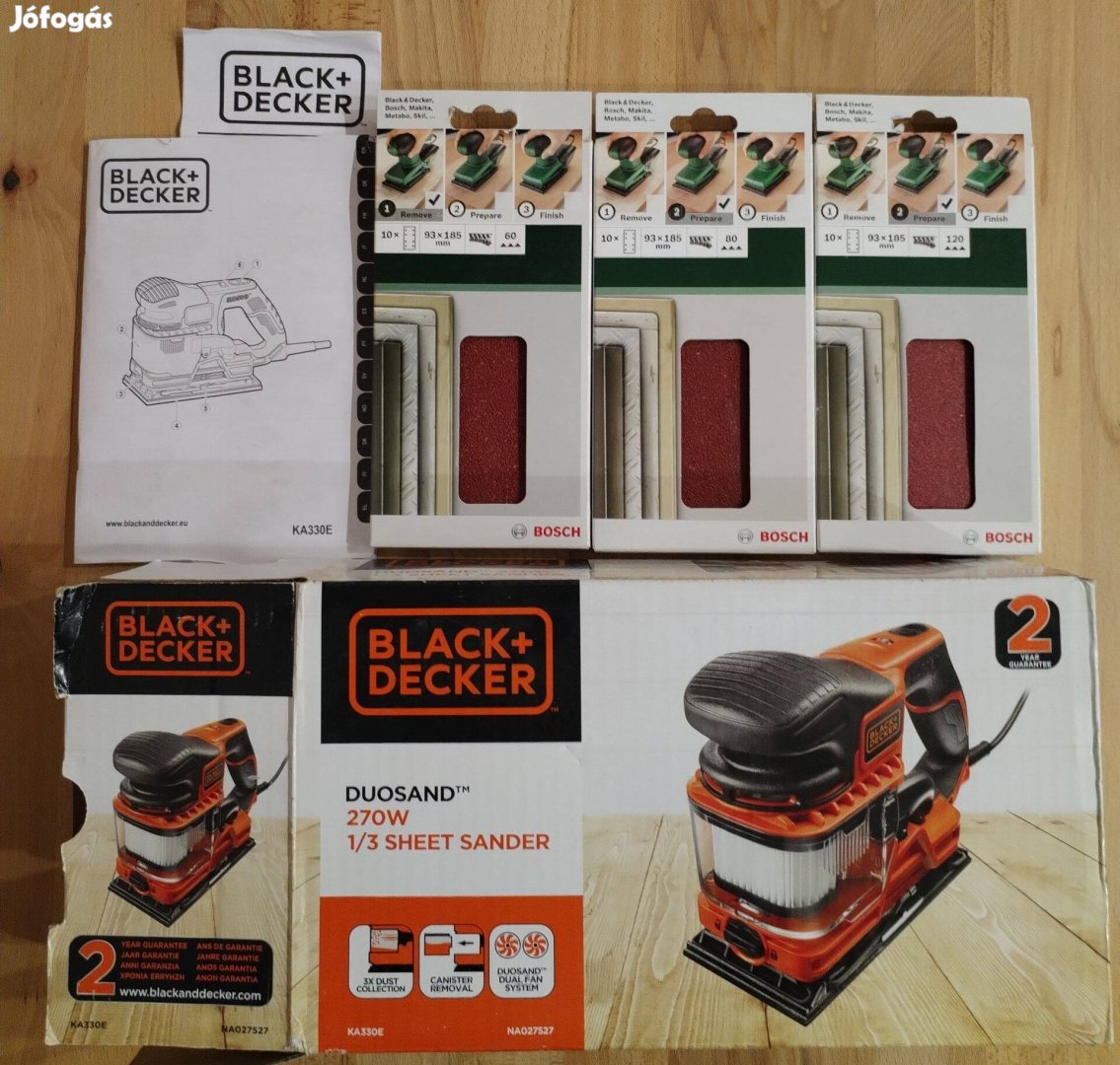 Black and Decker vibrációs csiszoló