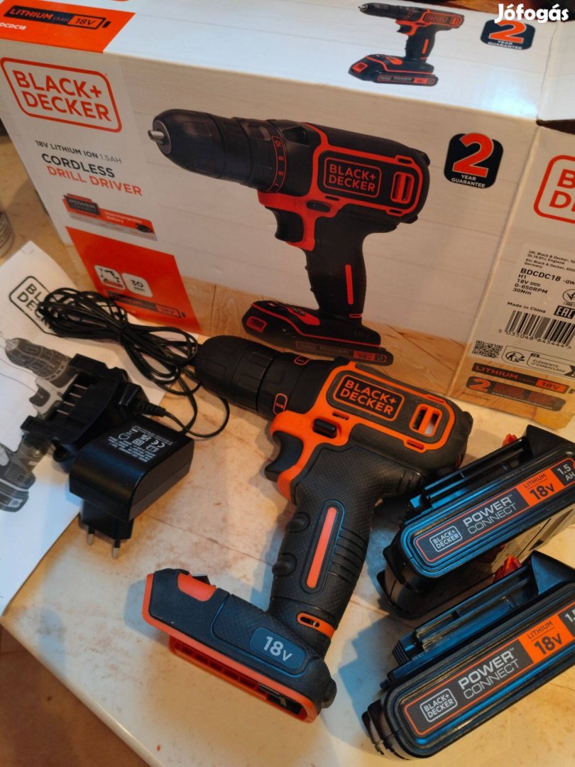 Black and decker 18v fúró csavarozó