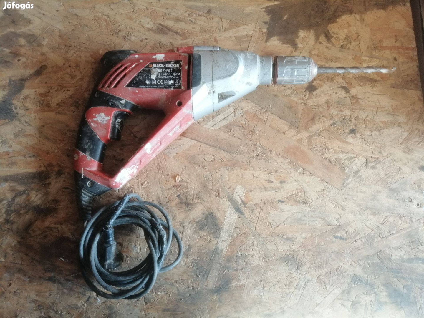 Black and decker Fúró-vésőkalapács+makita furószár