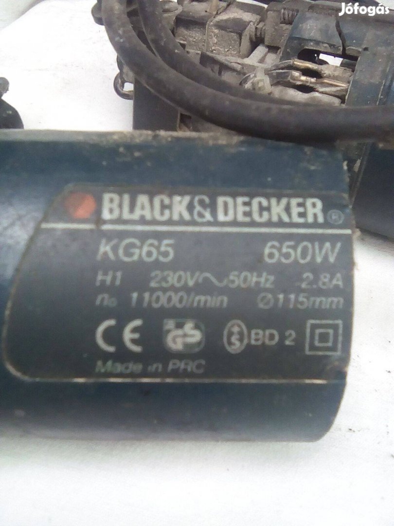 Black&decker KG 65 elektromos sarokcsiszoló,flex,sikitó alkatrésznek e