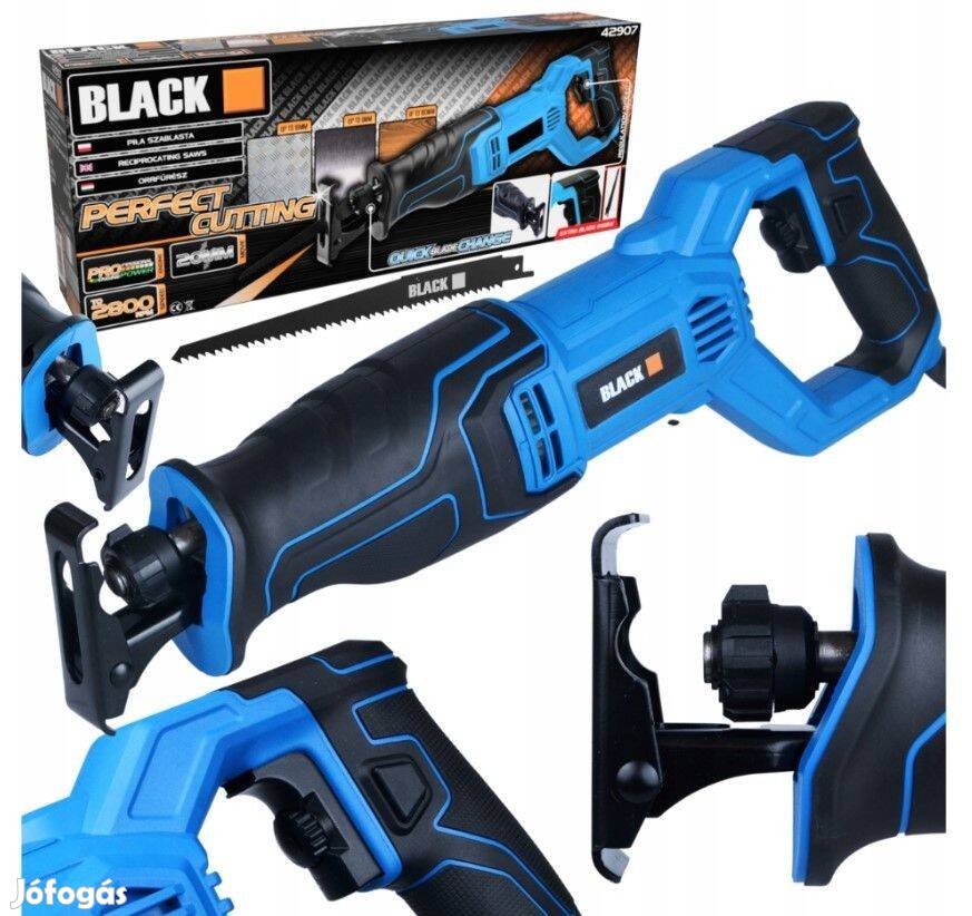 Black elektromos kézi kardfűrész orrfűrész szablyafűrész