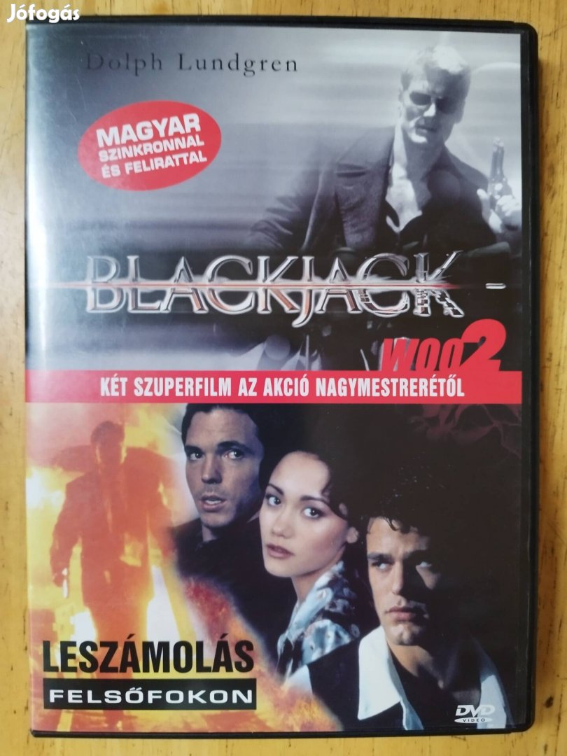 Blackjack Leszámolás felsőfokon újszerű dvd John Woo