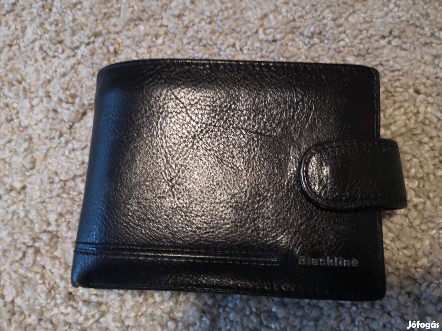 Blackline férfi fekete bőrpénztárca keveset használt eladó!