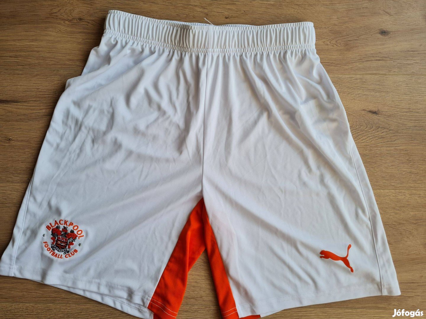 Blackpool FC Puma fehér 2020/2021 férfi focis rövidnadrág M