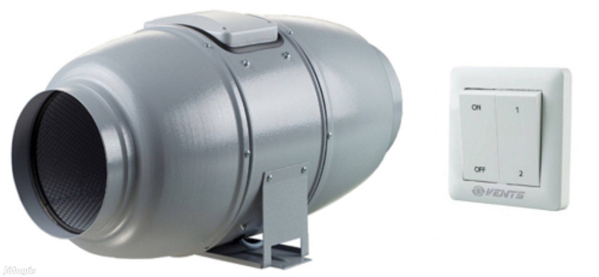 Blauberg ISO-MIX 250 csőventilátor P2-10 2 fokozatú kapcsolóval