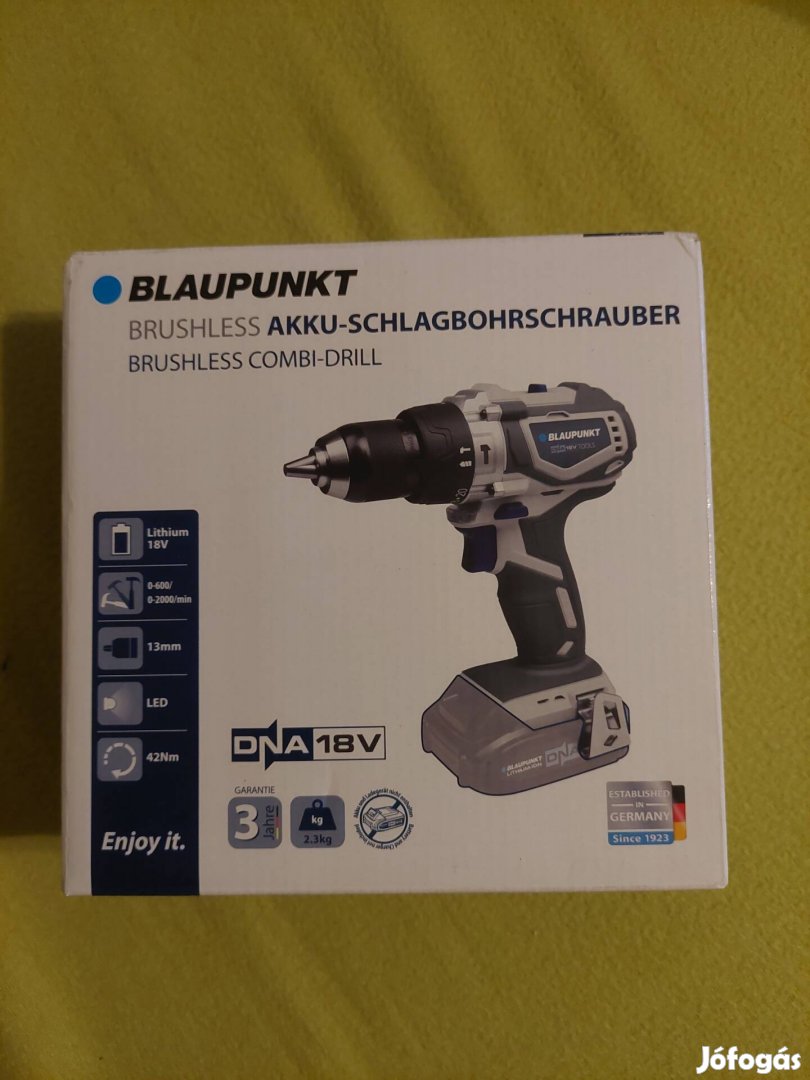 Blaupunkt 18v akkumulátoros csavarozó, ütvefúró Új