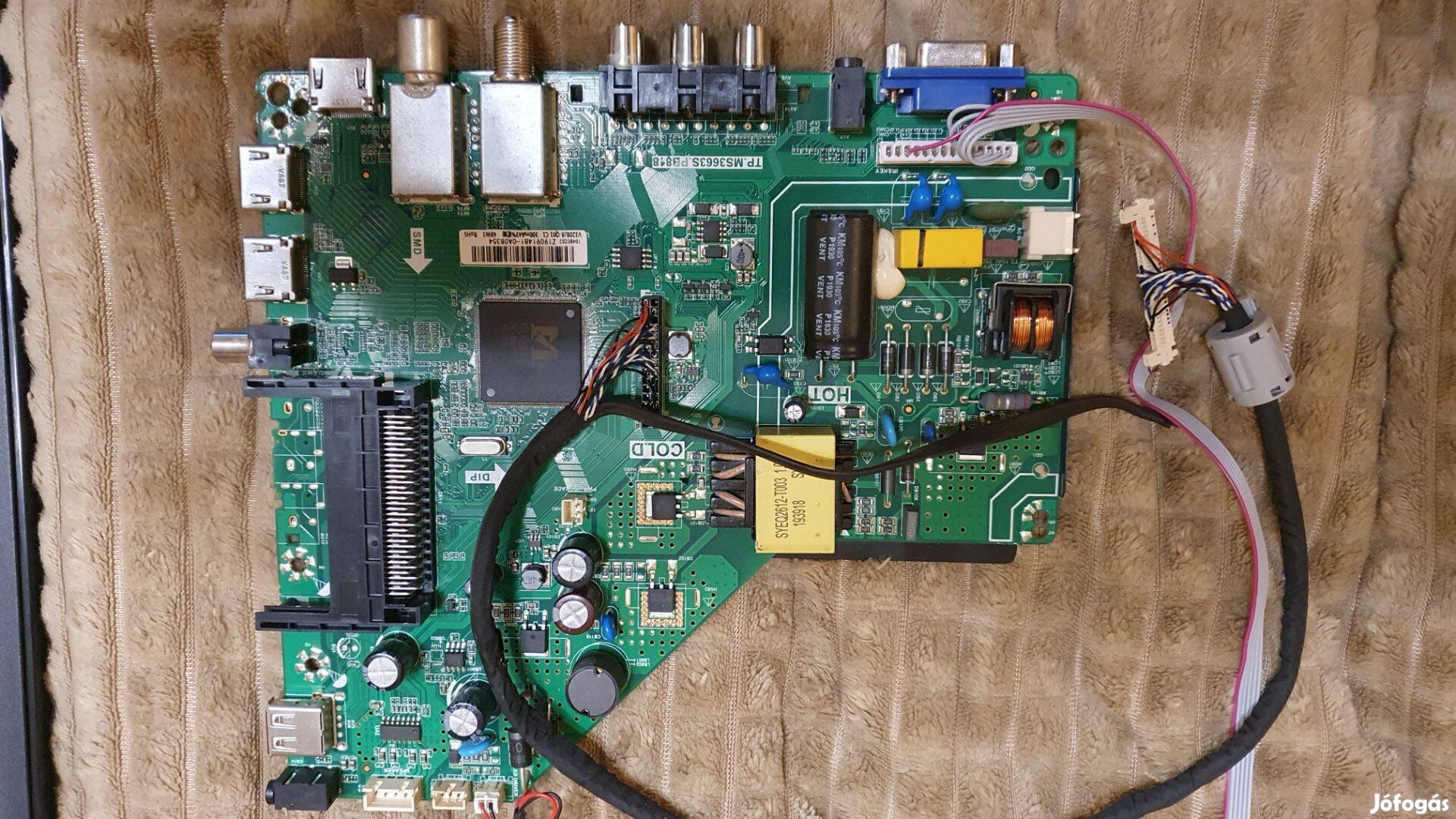 Blaupunkt BN32H1032EEB LED tv mainboard TP.MS3663S.PB818 Dyras