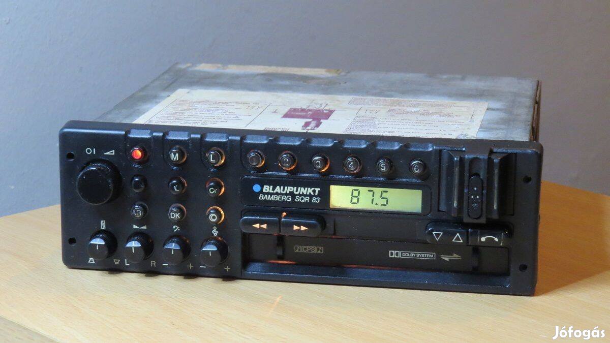 Blaupunkt Bamberg SQR 83 régi retro Porsche autórádió