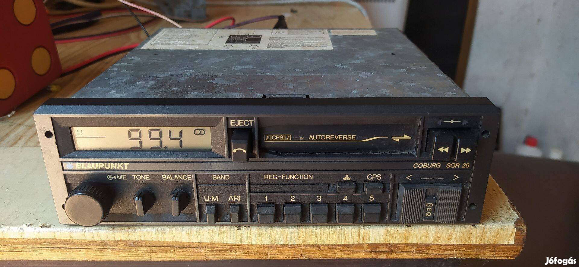 Blaupunkt Coburg SQR 26 autórádió - oldtimer autókba