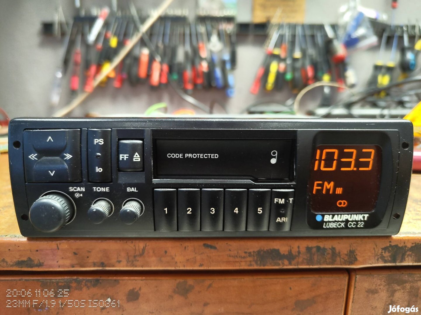 Blaupunkt Lubeck CC22 kazettás autórádió 