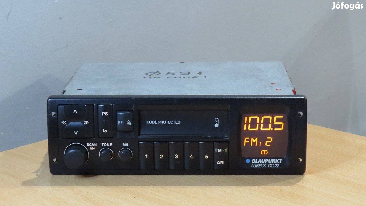 Blaupunkt Lübeck CC 22 régi rádió autórádió magnó