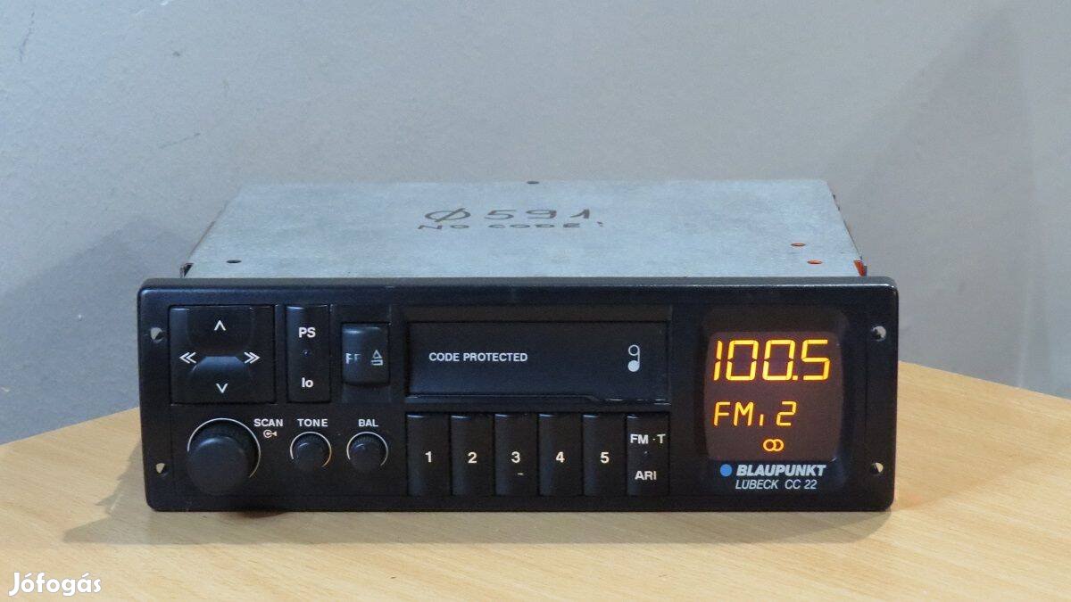 Blaupunkt Lübeck CC 22 régi rádió autórádió magnó