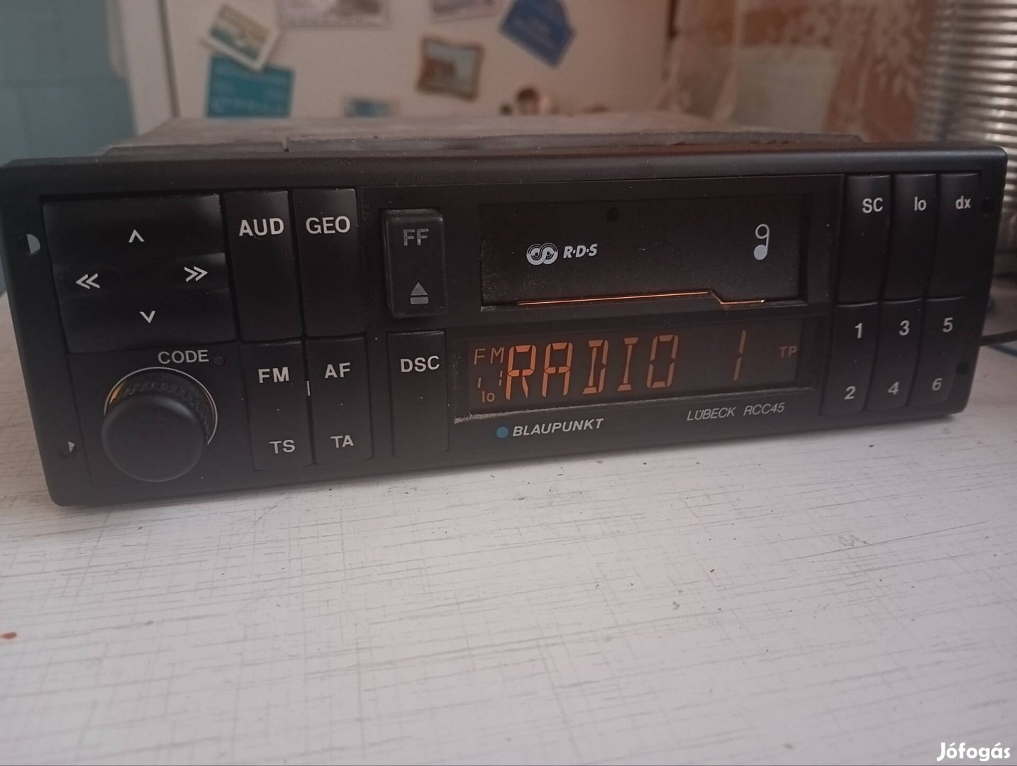 Blaupunkt Lübeck RCC45 retro fejegység, autórádió 