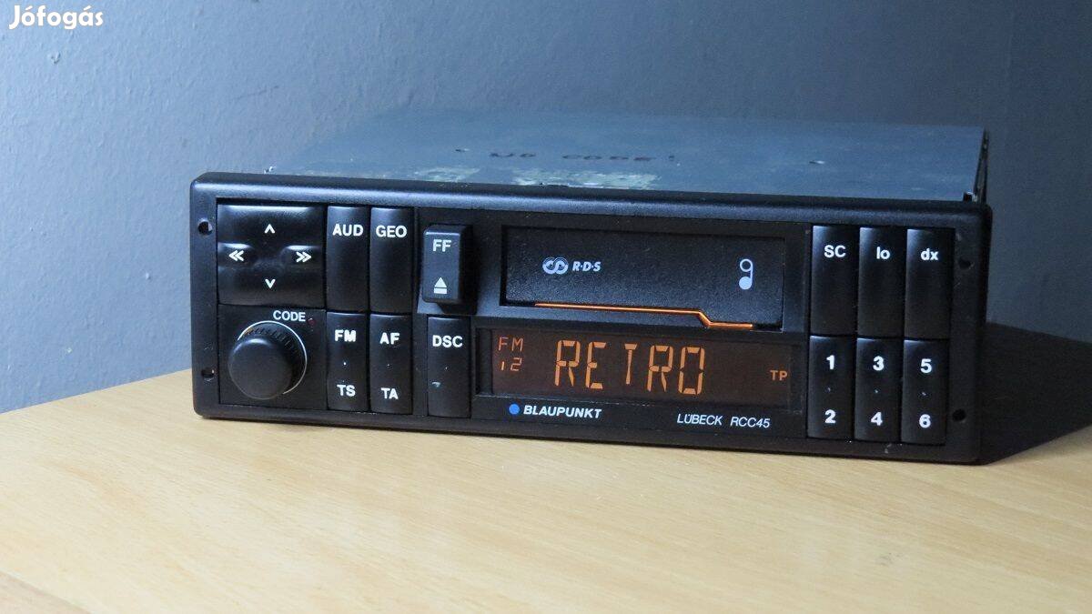 Blaupunkt Lübeck RCC 45 retro régi autórádió rádió magnó