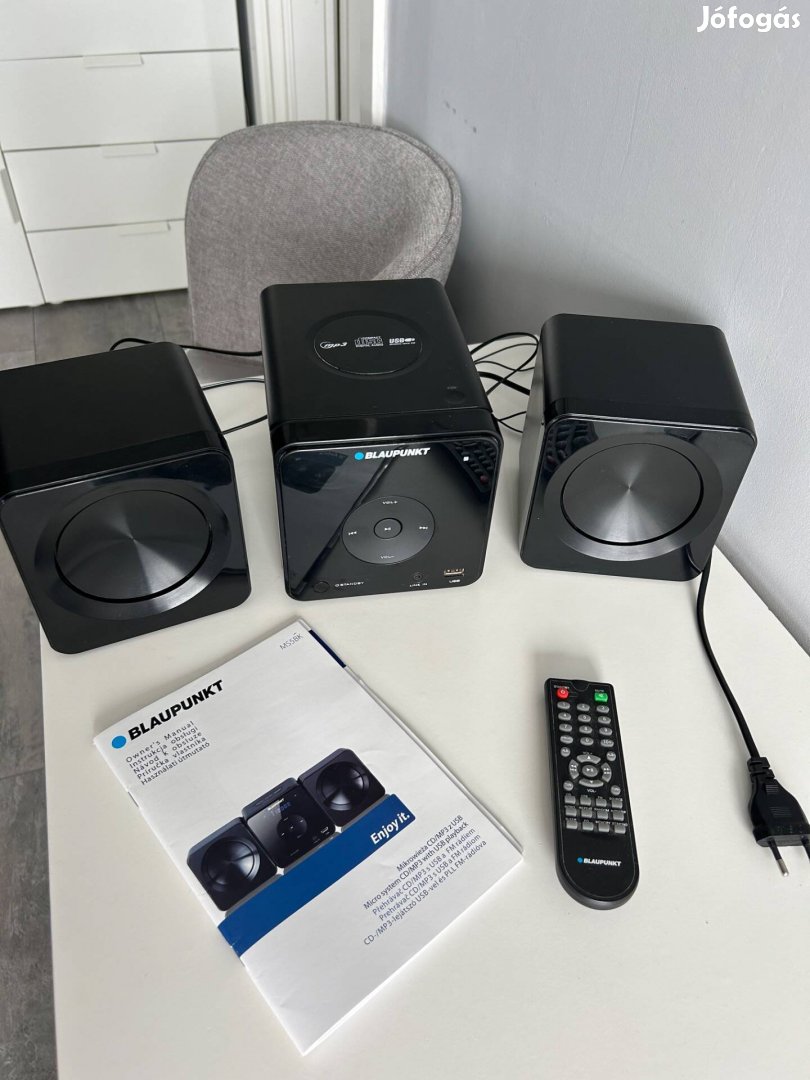 Blaupunkt MS5BK audio rendszer, CD lejátszó, USB, 2X5W, fekete