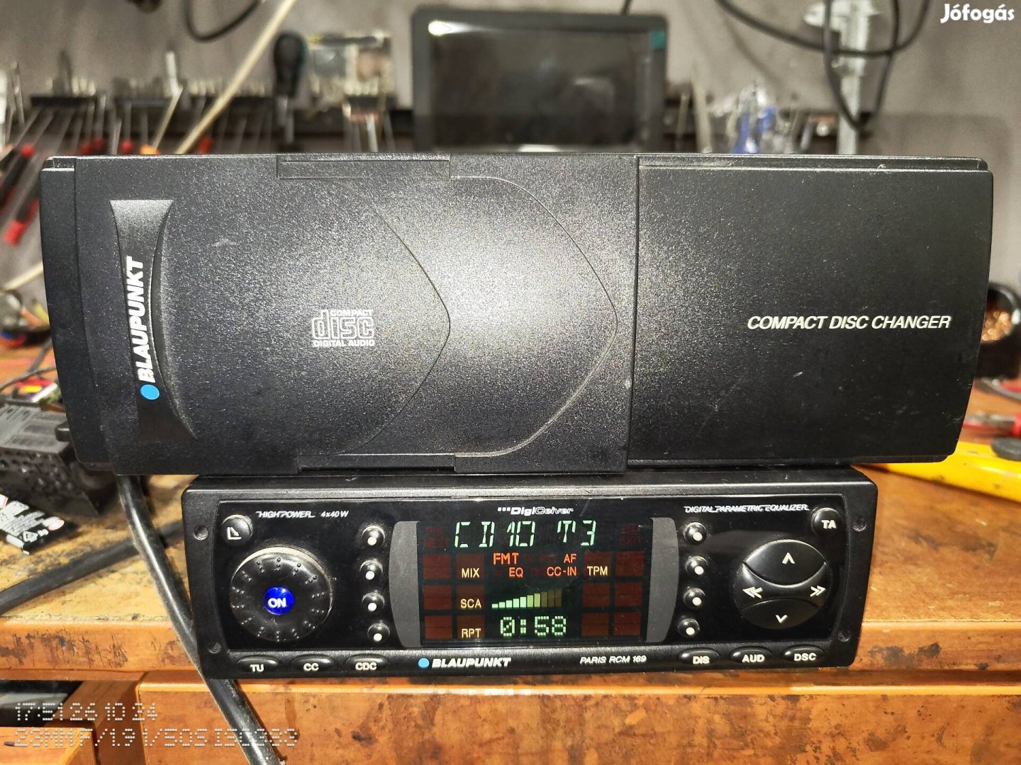 Blaupunkt Paris 169 RCM autórádió és cd tár 