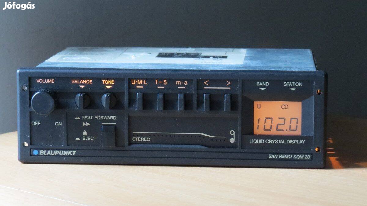 Blaupunkt San Remo SQM 28 régi retro autórádió