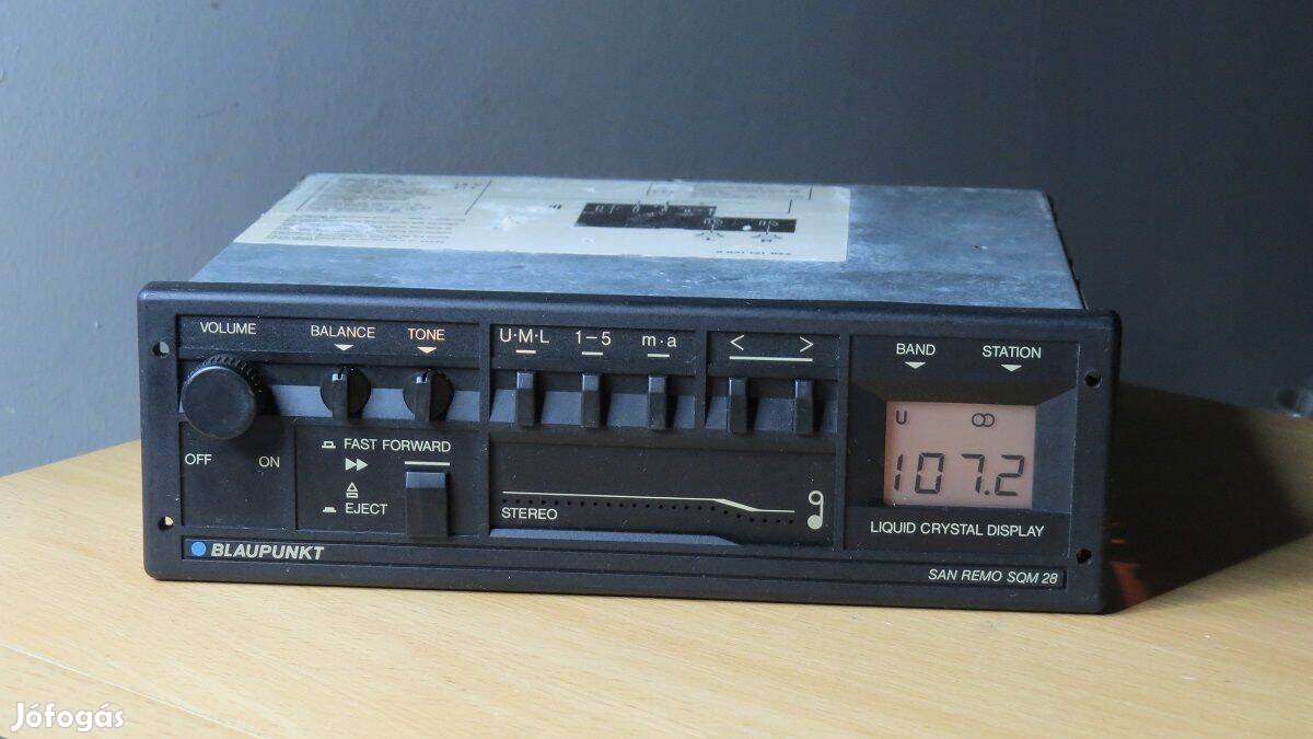 Blaupunkt San Remo SQM 28 régi retro autórádió