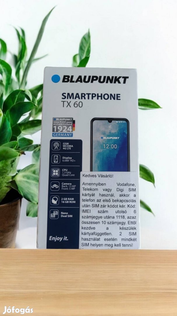 Blaupunkt TX60 androidos dual Sim mobiltelefon eladó 