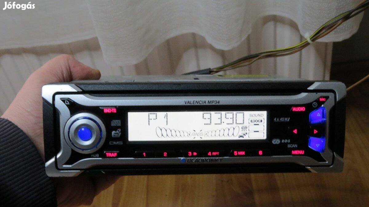 Blaupunkt Valencia MP34 cd mp3 rádió autórádió fejegység