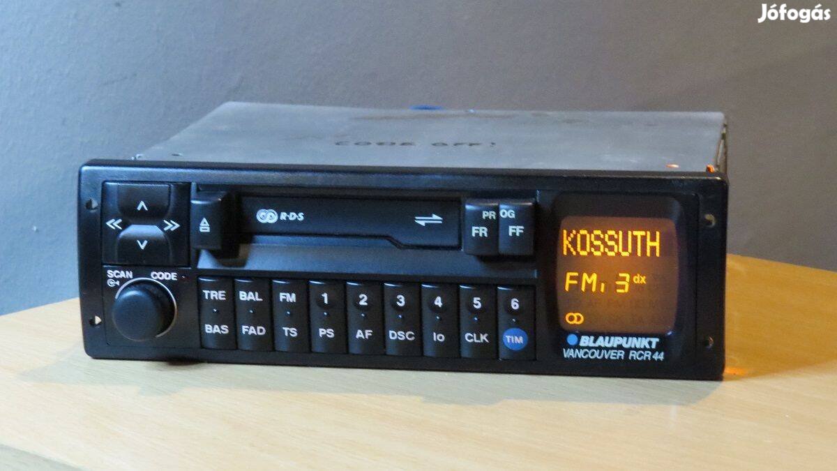 Blaupunkt Vancouver RCR 44 régi retro autórádió rádió