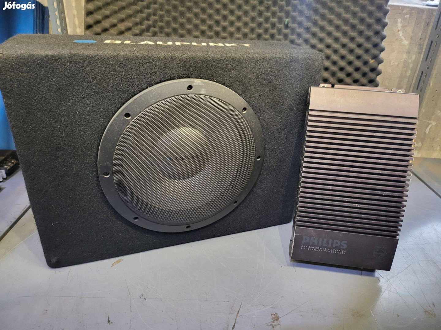 Blaupunkt mélyláda erősítővel (450/150w, 91db, 4ohm)