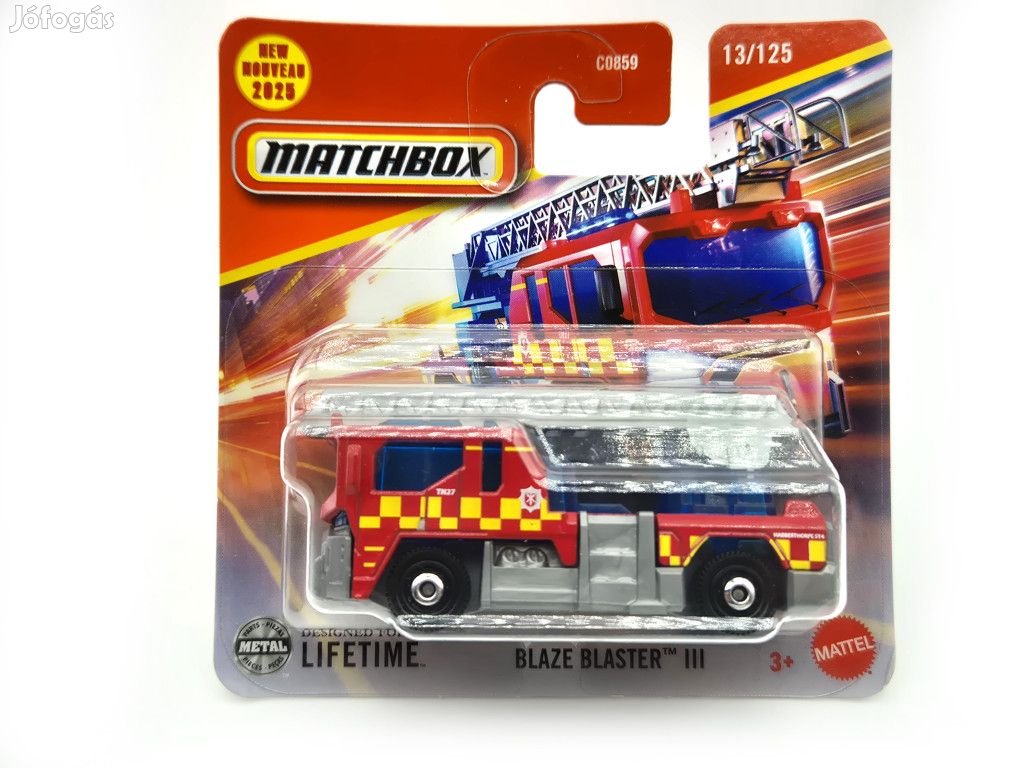 Blaze Blaster III tűzoltóautó - 13/125 - bliszteres -  Matchbox - 1:6
