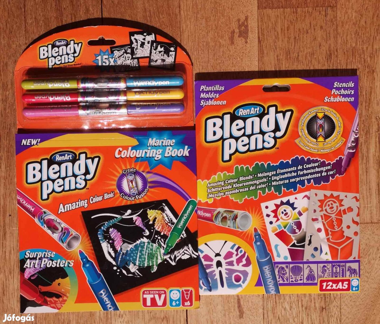 Blendypen 6 db színkeverhető filctoll = 30 szín összesen