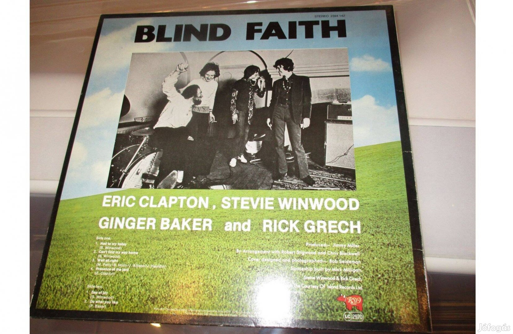 Blind Faith Made in Greece bakelit hanglemez eladó
