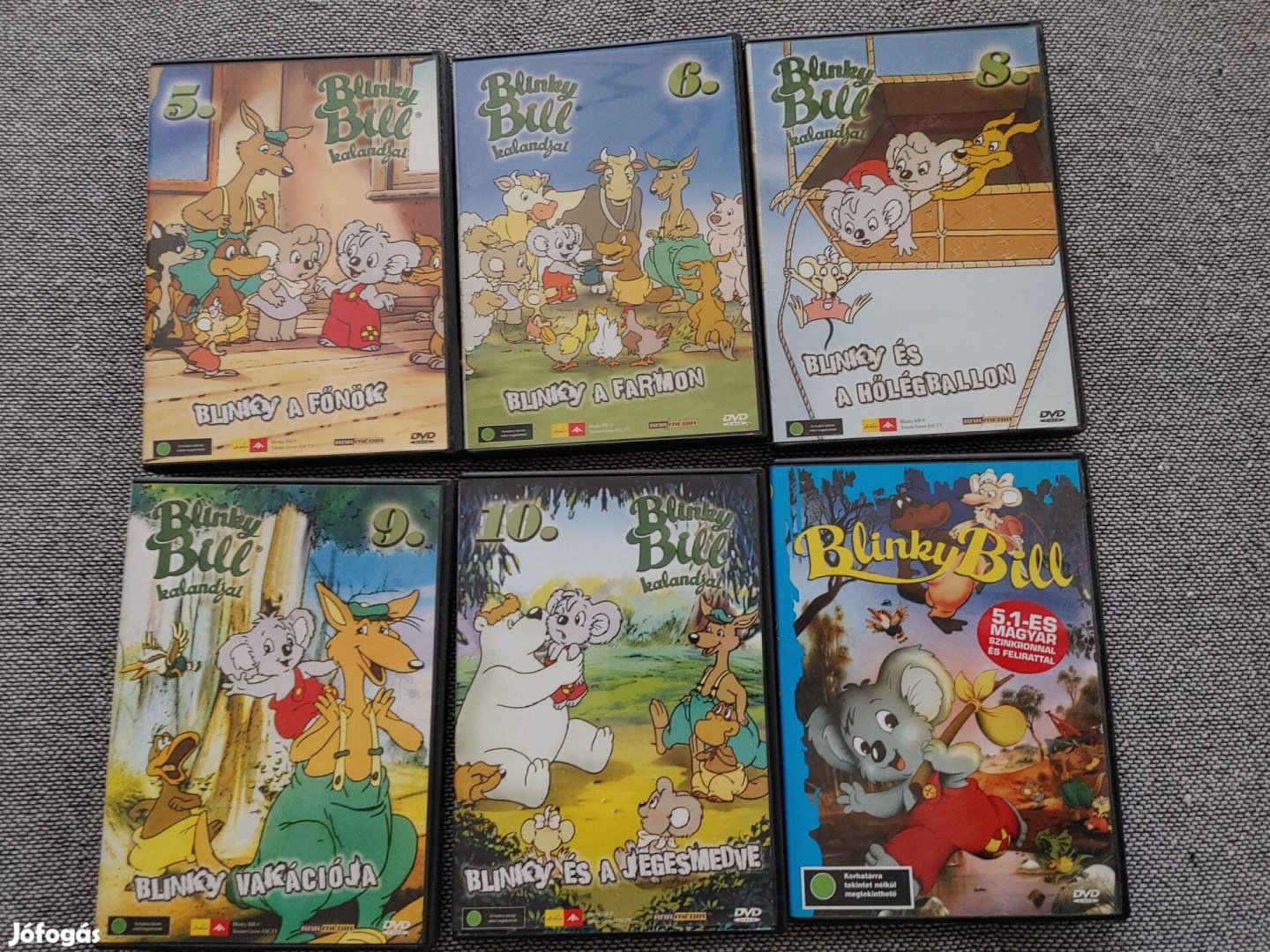 Blinky BILL 6 db DVD egyben