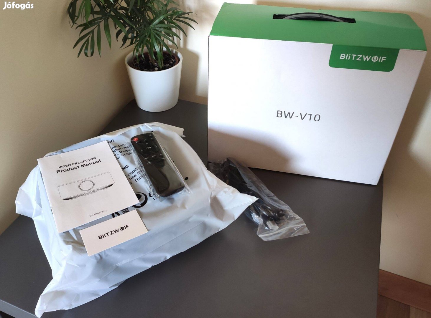 Blitzwolf BW-V10 LCD LED Projektor vetítő Fullhd 1080P (új - számla)